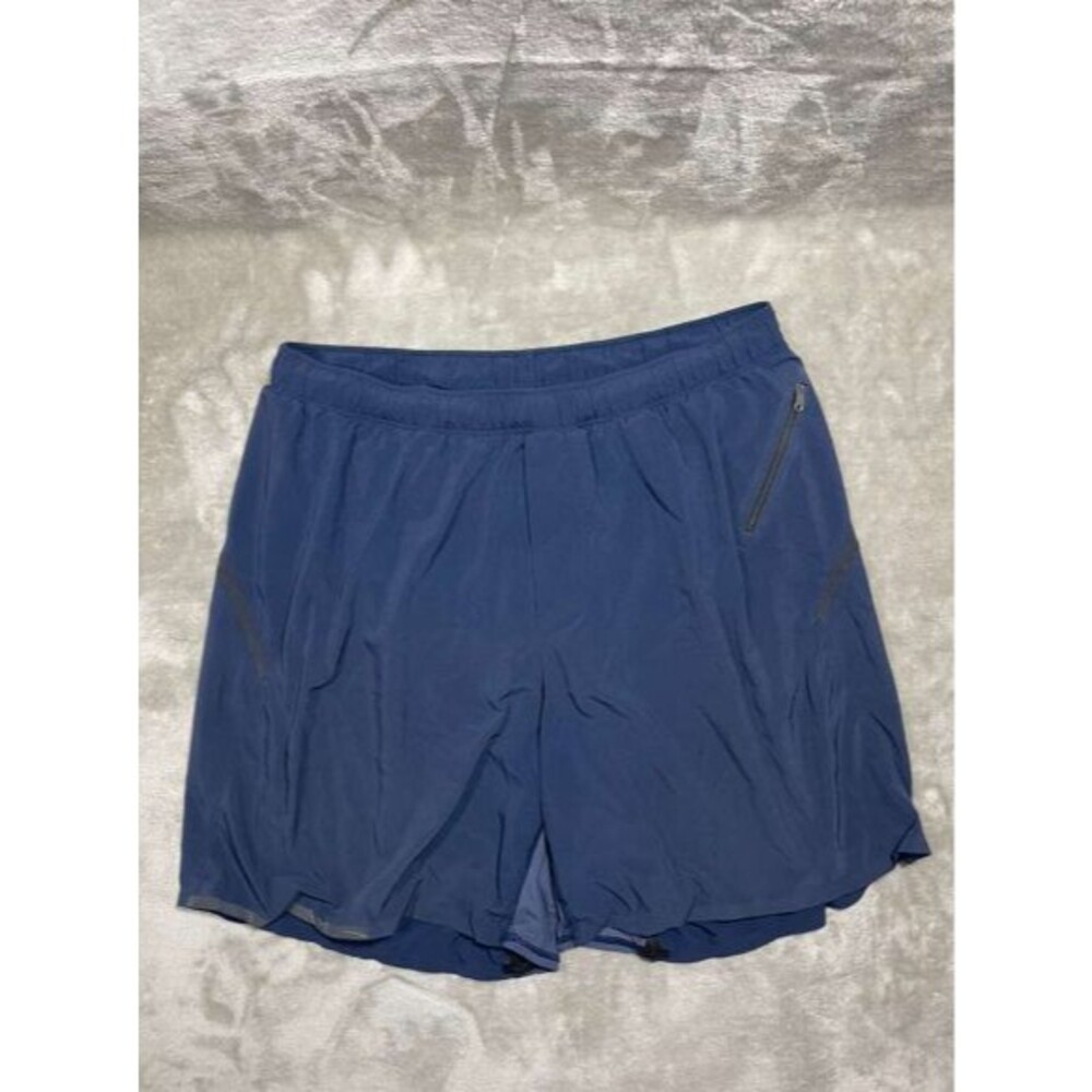 Lululemon Shorts Men Large Navy Blue Workout Running Outdoor Performance